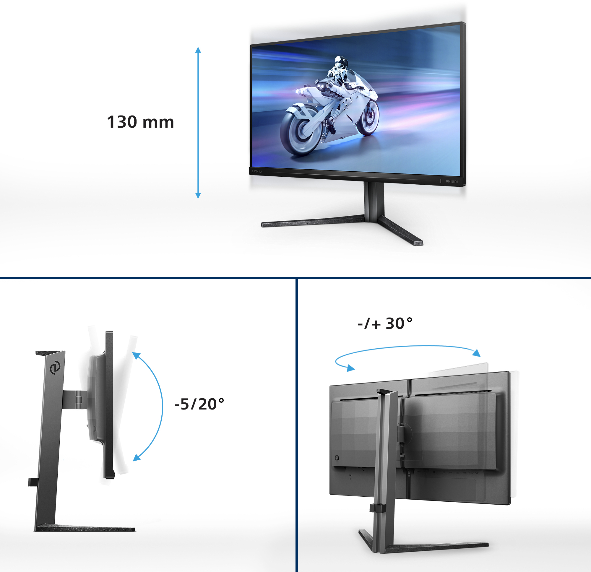 Philips - Monitor Philips Série 5000 24.5" 25M2N5200UVA Fast VA FHD 360Hz 1ms HDR400