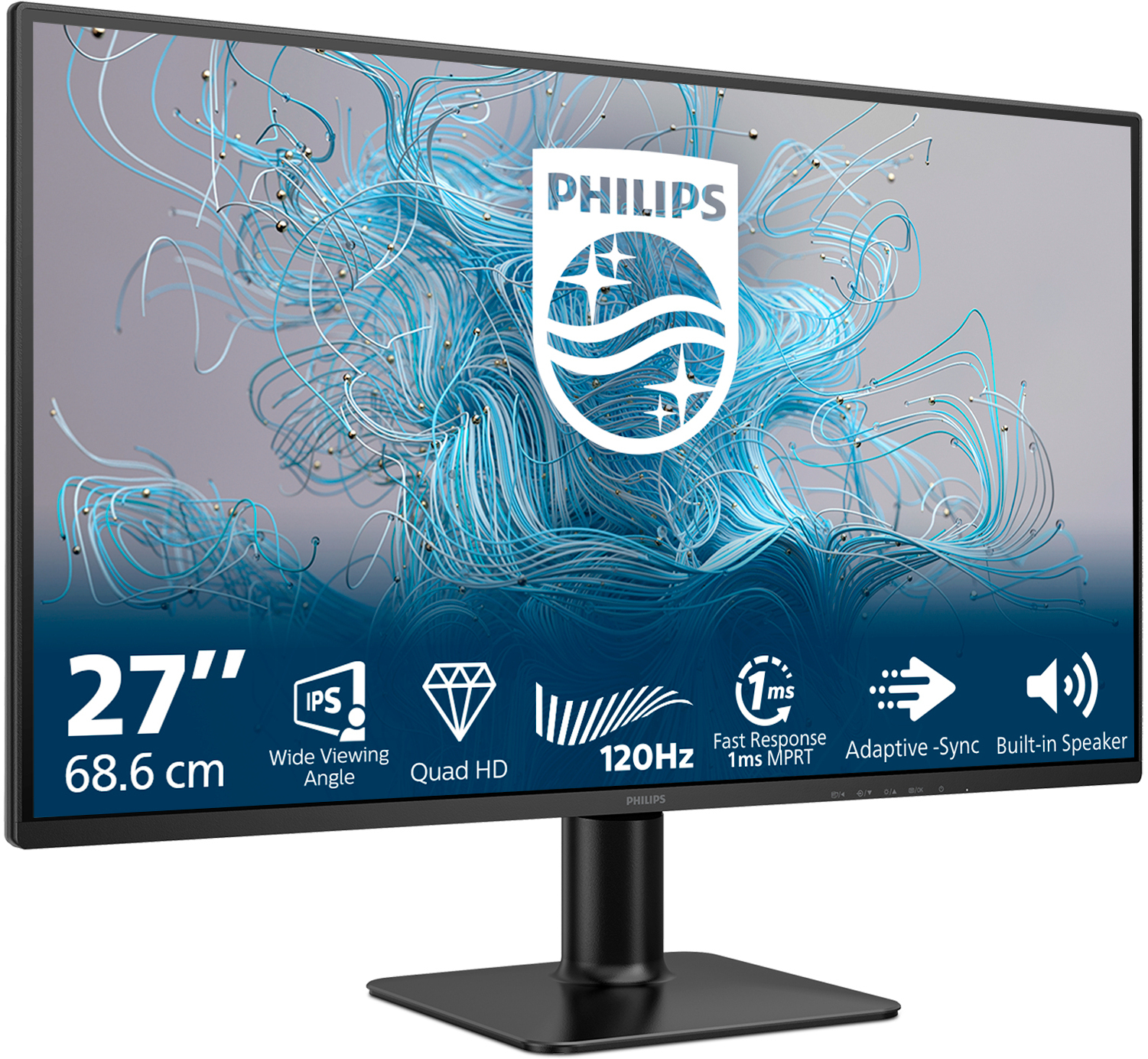 Philips - Monitor Philips Série 2000 27" 27E2N2500 IPS FHD 120Hz 1ms HDR10