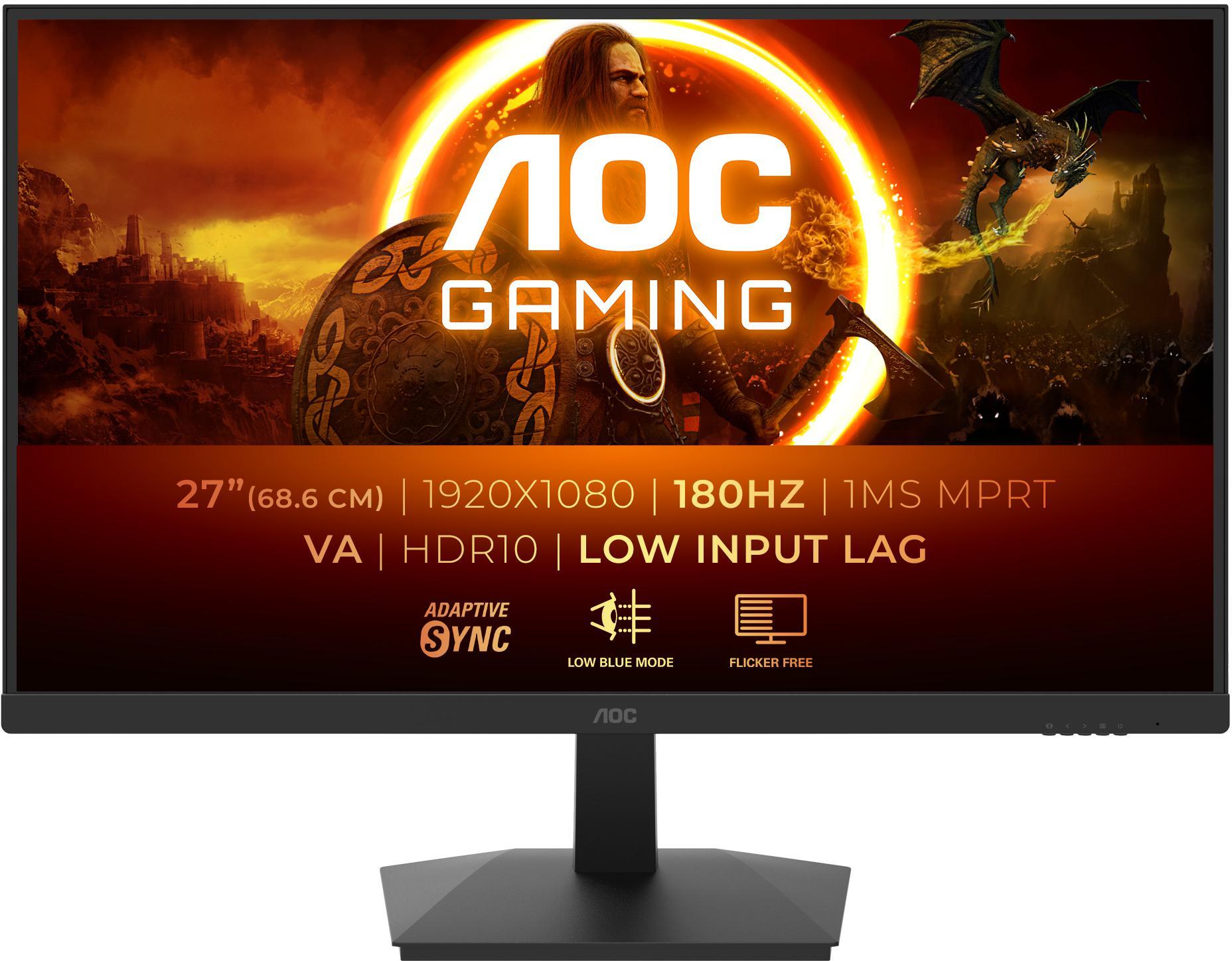 Monitor AOC Gaming 27" 24G15N2 Fast VA FHD 180Hz 1ms Adaptive Sync HDR10