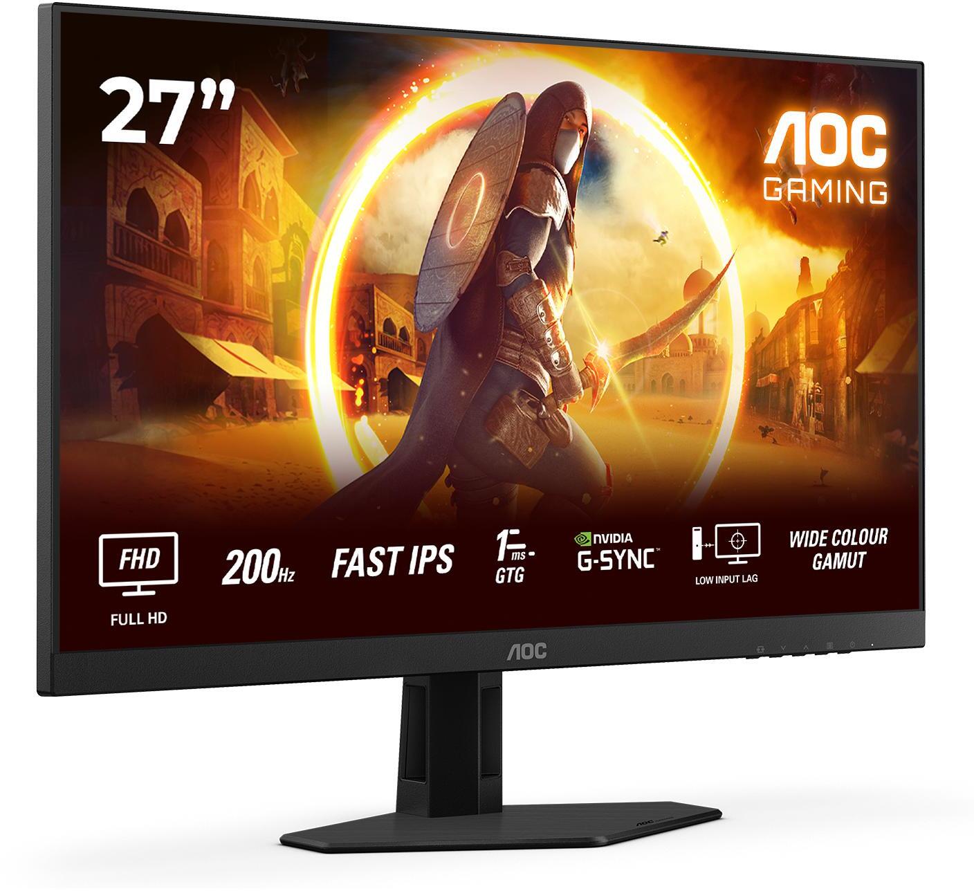 AOC - Monitor AGON by AOC 27" 27G4HRE Fast IPS FHD 200Hz 0.5ms G-SYNC Compatible