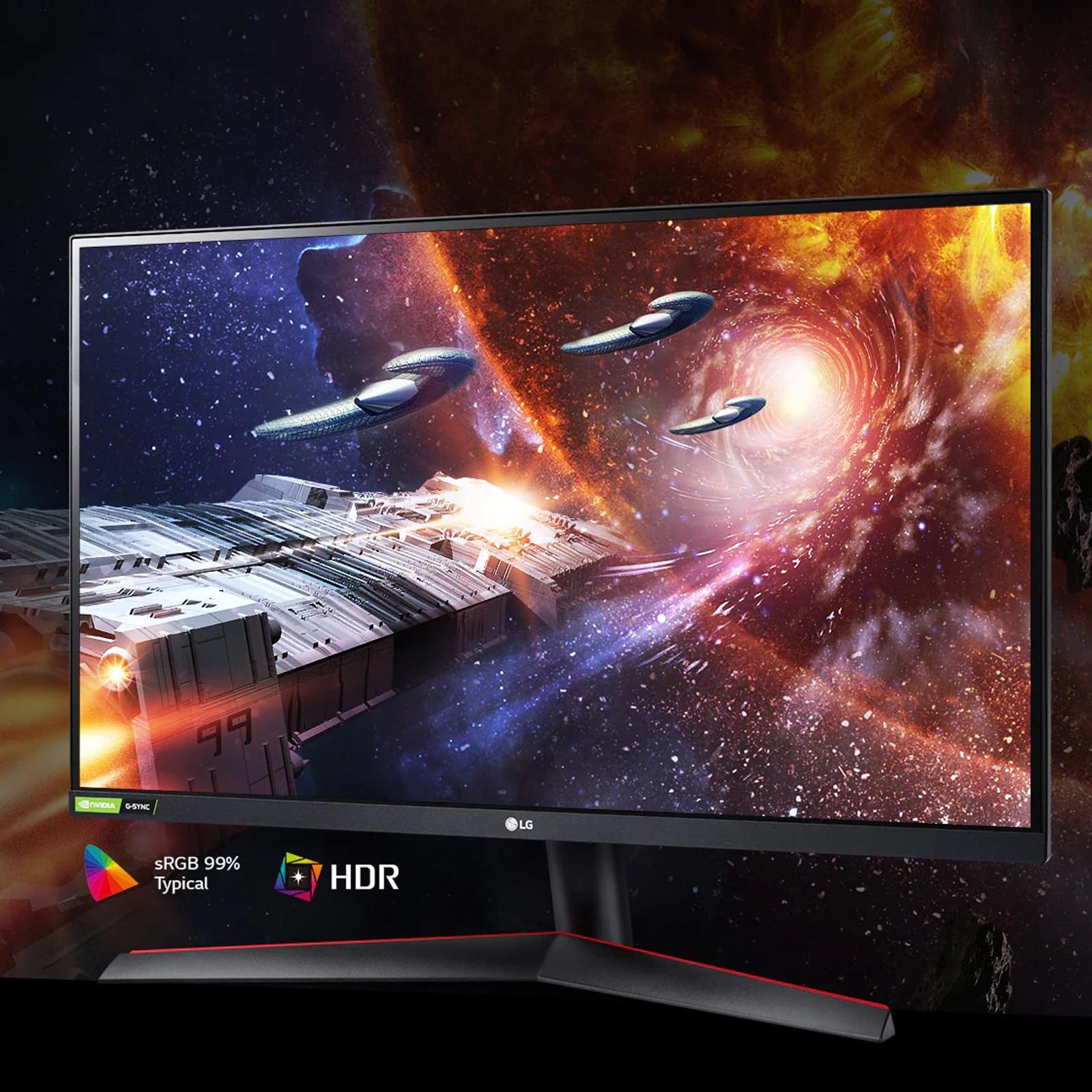LG - ** B Grade ** Monitor LG 27" 27GN600-B IPS FHD 144Hz 1ms FreeSync / G-Sync Compatible