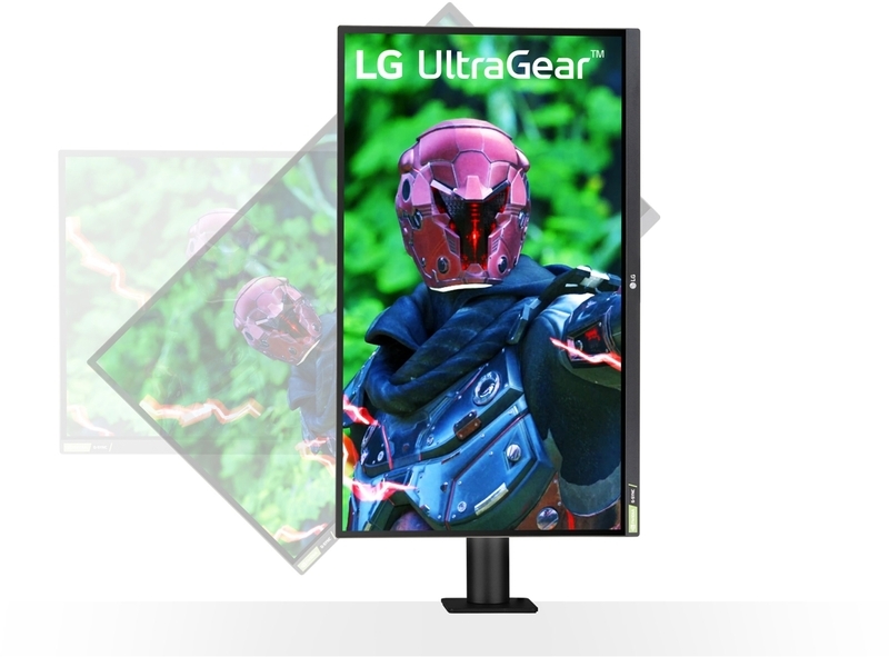 LG - ** B Grade ** Monitor Gaming LG UltraGear ERGO 27" 27GN880-B Nano IPS QHD 144Hz FreeSync 1ms
