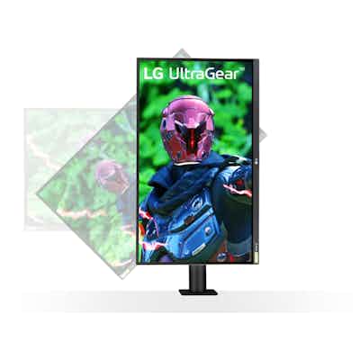 Monitor Gaming LG UltraGear ERGO 27" 27GN880-B Nano IPS QHD 144Hz FreeSync 1ms