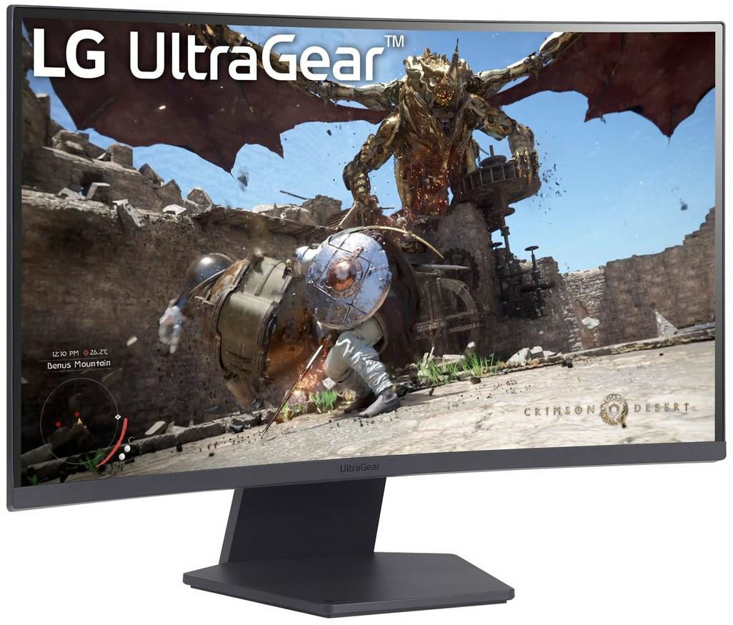 LG - Monitor Curvo Gaming LG UltraGear 27" 27GS60QC-B VA WQHD 180Hz 1ms FreeSync HDR10