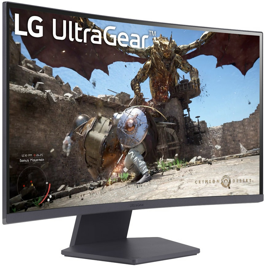 LG - Monitor Curvo Gaming LG UltraGear 27" 27GS60QC-B VA WQHD 180Hz 1ms FreeSync HDR10