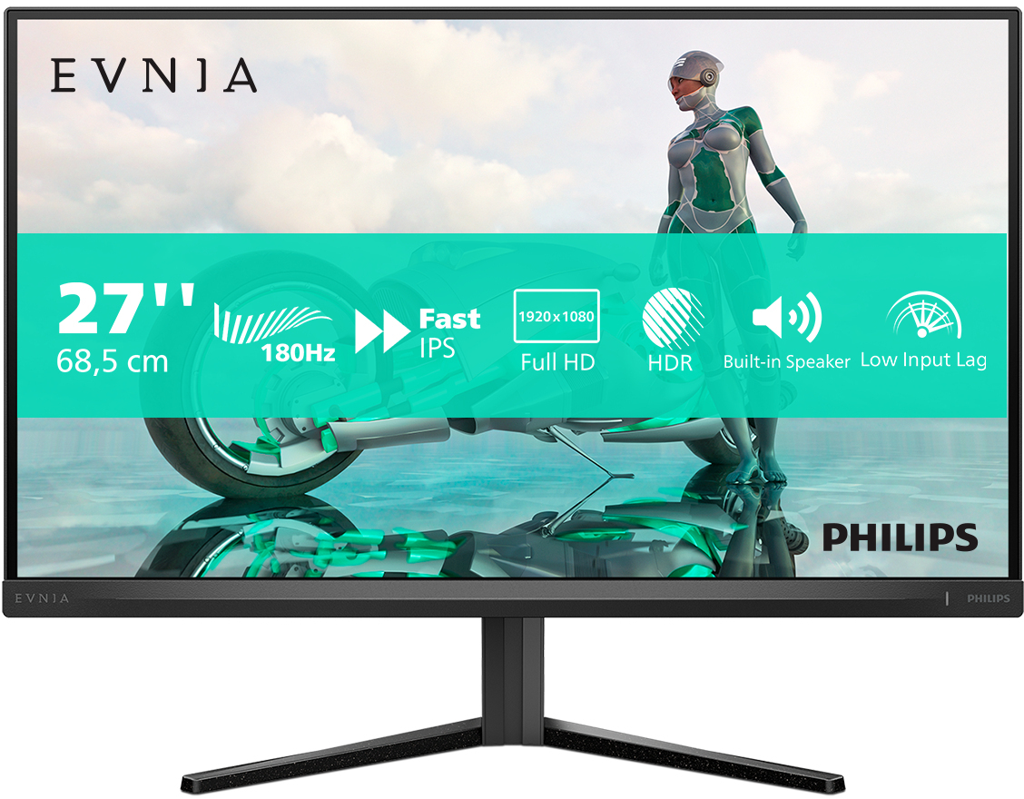 Philips - Monitor Gaming Philips EVNIA 27" 27M2N3200S IPS FHD 180Hz 0.5ms HDR10