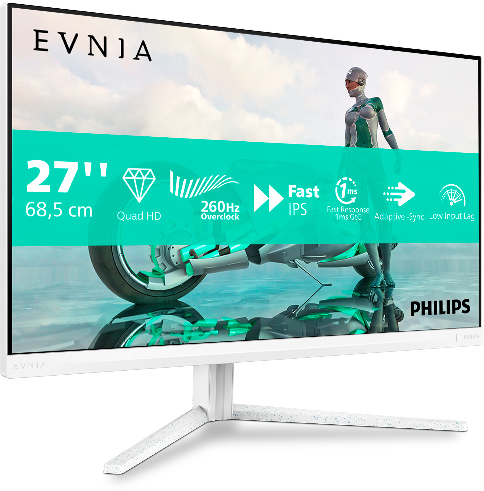 Philips - Monitor Philips Série 3000 27" 27M2N3501PA Fast IPS QHD 360Hz 1ms HDR400 Adaptive Sync