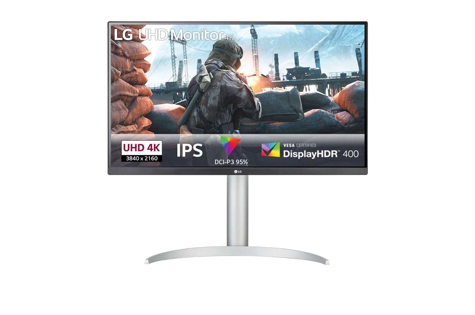 Monitor LG UltraFine 27" 27UP650-W IPS 4K 60Hz 5ms HDR 400 FreeSync