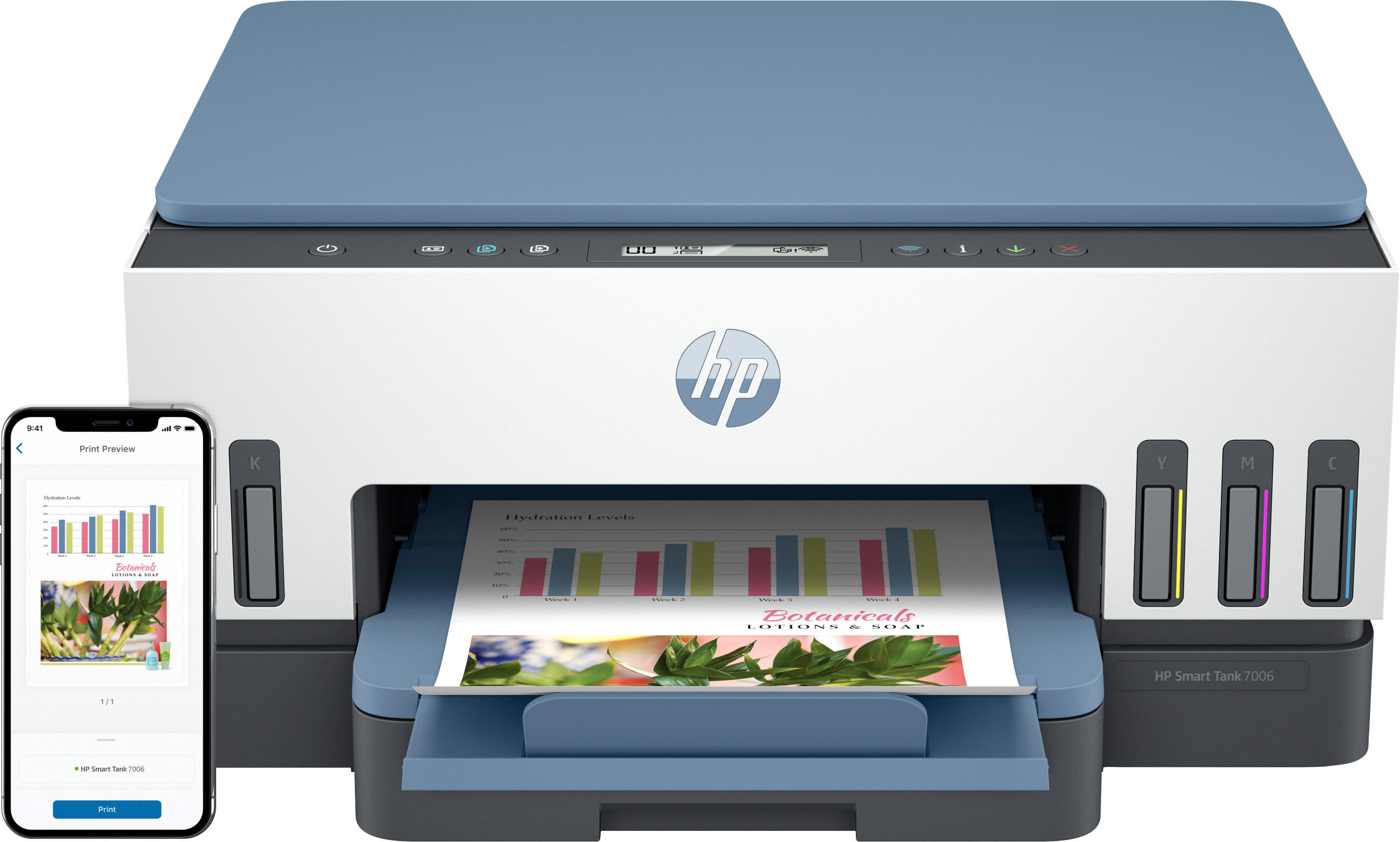 HP - Impressora Multifunções a Jato de Tinta HP Smart Tank 7006 All-in-One WiFi