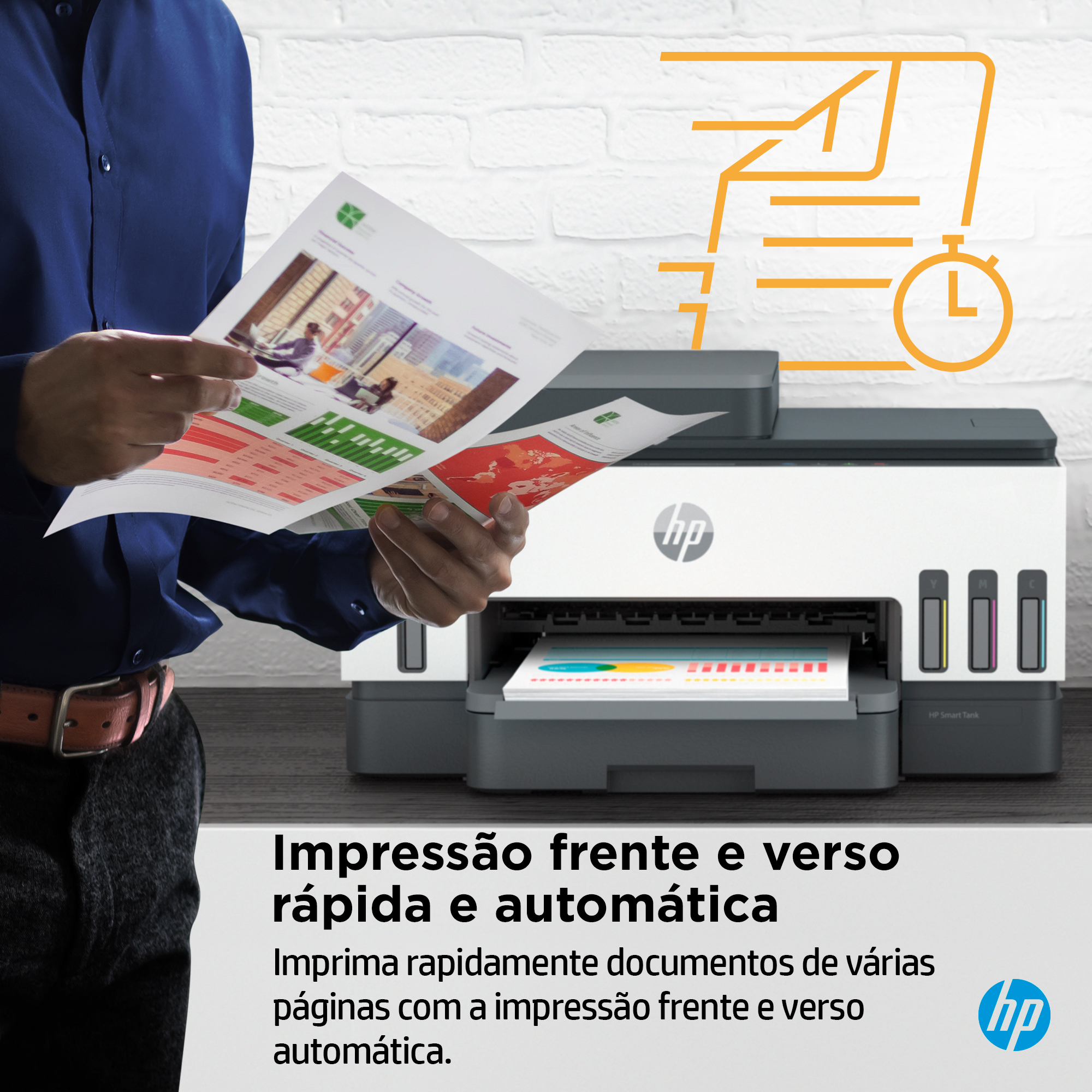 HP - Impressora Multifunções a Jato de Tinta HP Smart Tank 7305 All-in-One WiFi
