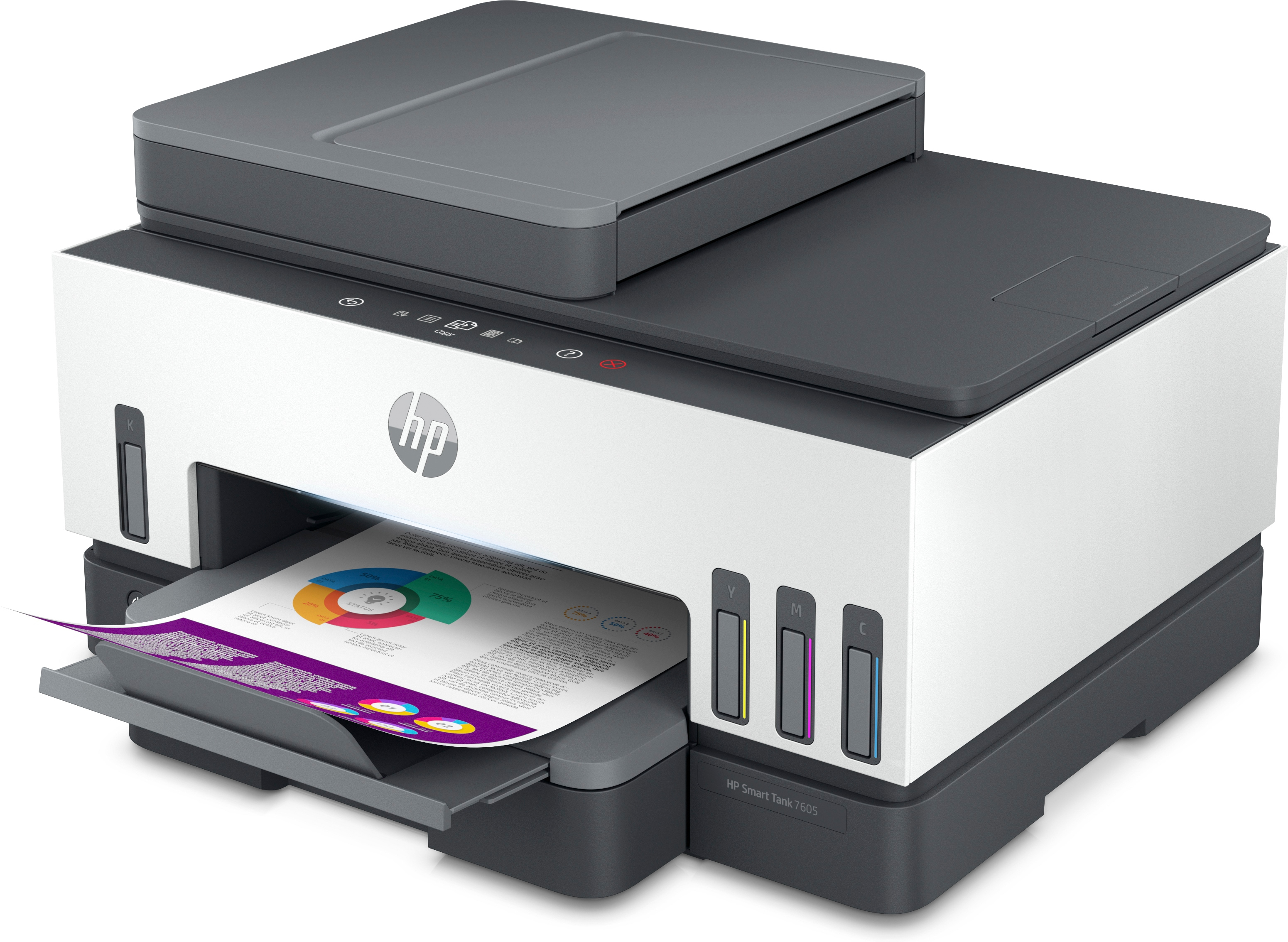 HP - Impressora Multifunções a Jato de Tinta HP Smart Tank 7605 All-in-One WiFi