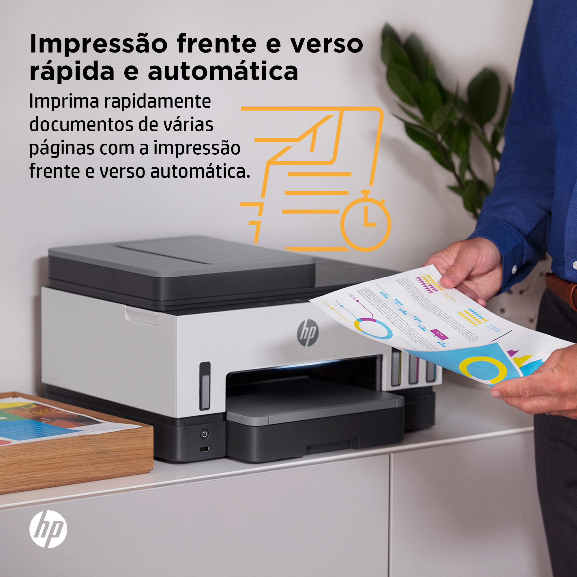 HP - Impressora Multifunções a Jato de Tinta HP Smart Tank 7605 All-in-One WiFi