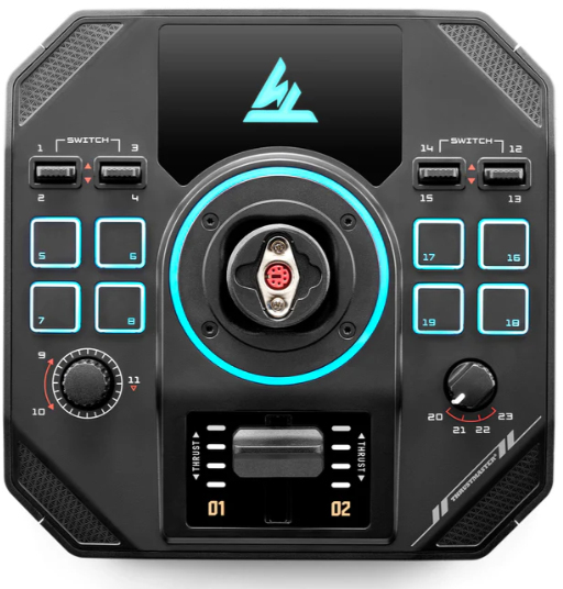 Thrustmaster - Joystick Thrustmaster SOL-R 4 H. E. A. R. T.  HOTAS PC