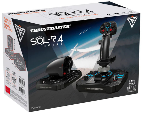 Thrustmaster - Joystick Thrustmaster SOL-R 4 H. E. A. R. T.  HOTAS PC