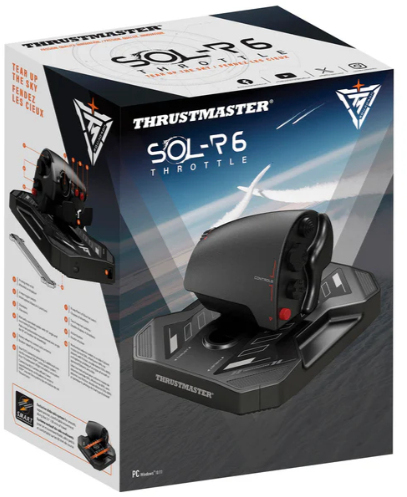 Thrustmaster - Quadrante Thrustmaster SOL-R 6 H. E. A. R. T.  HOTAS PC