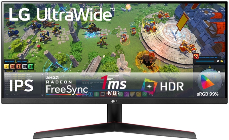 Monitor Gaming LG UltraWide 29'' 29WP60G-B IPS FHD 75Hz FreeSync 1ms USB-C