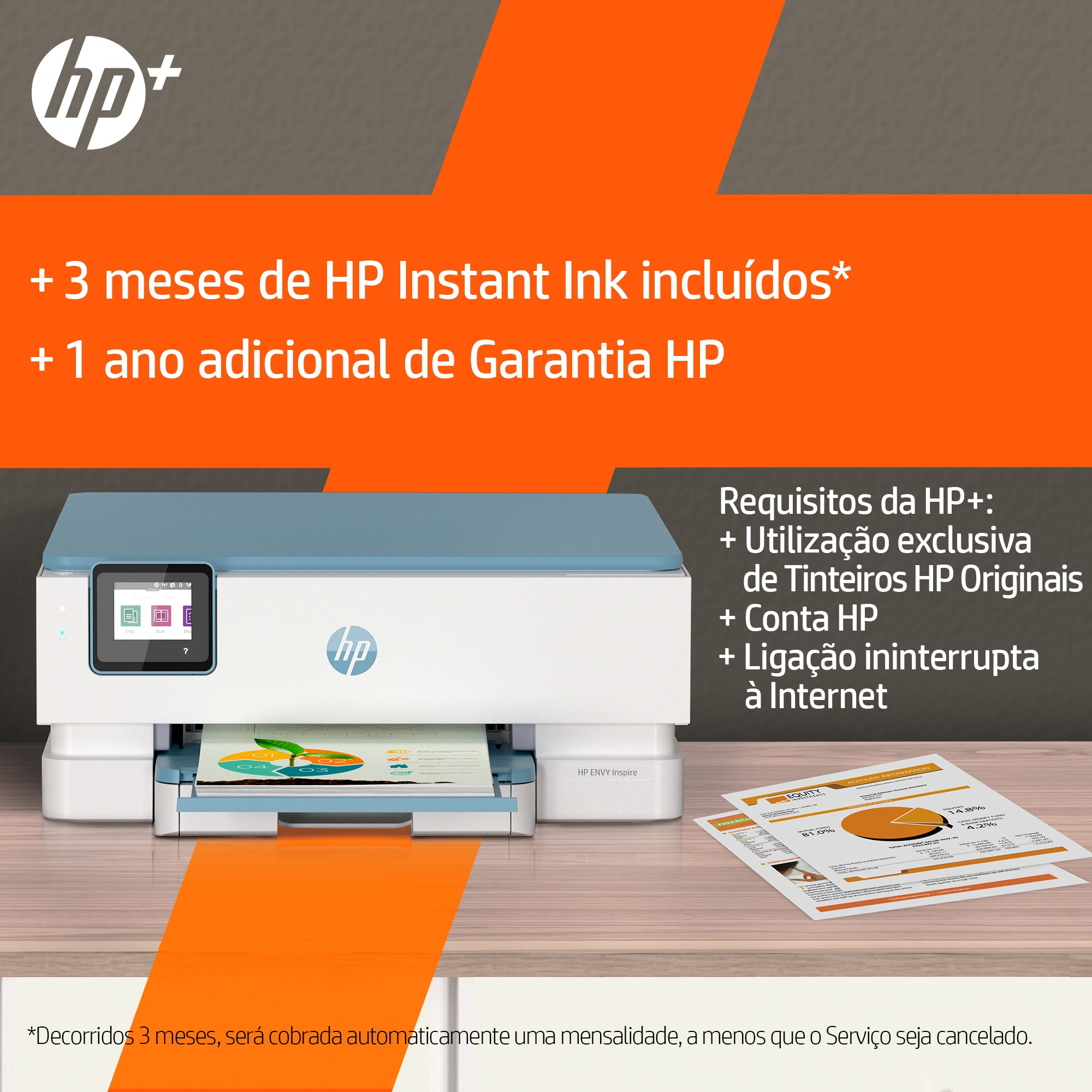 HP - Impressora Multifunções a Jato de Tinta HP Envy Inspire 7221e All-in-One WiFi