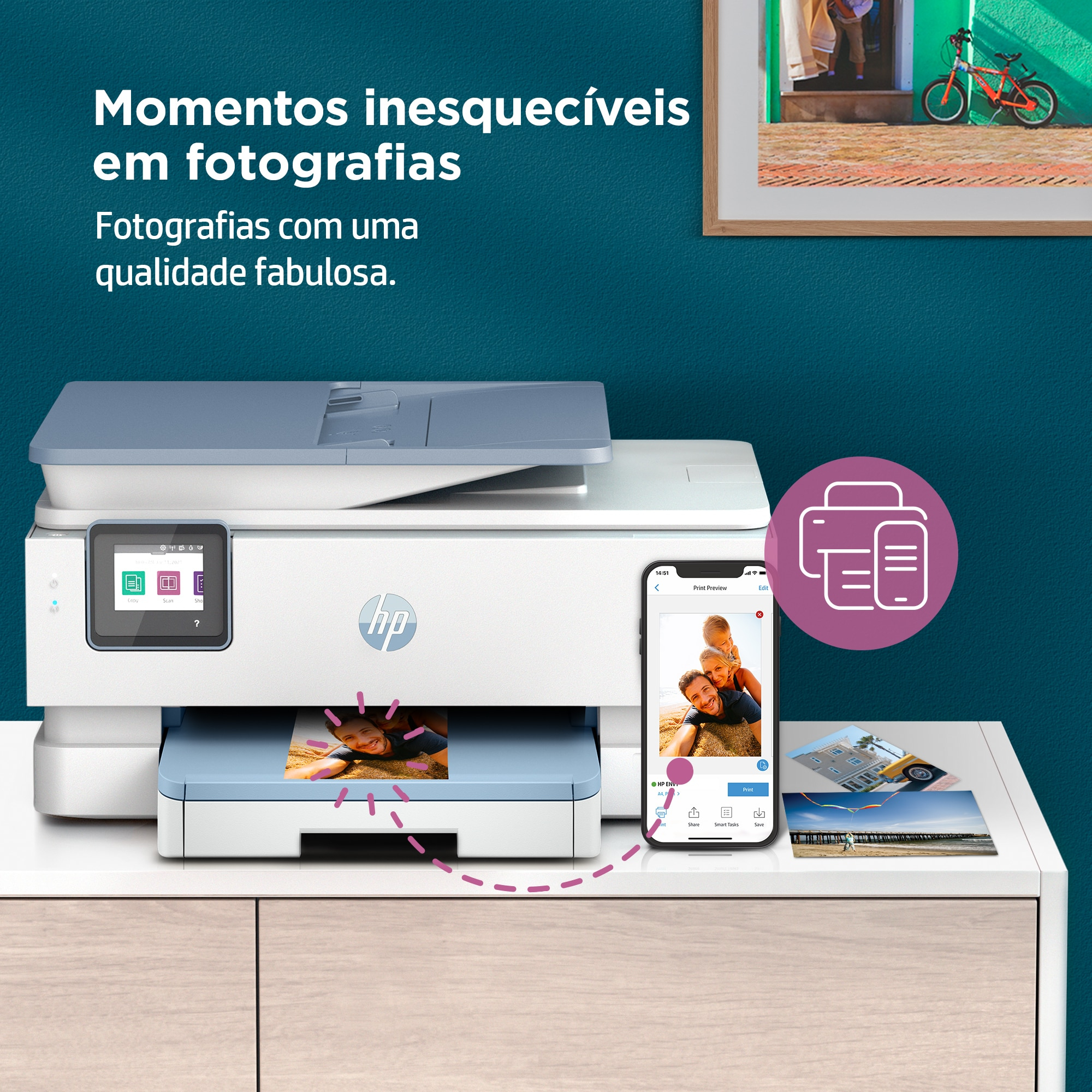 HP - Impressora Multifunções a Jato de Tinta HP Envy Inspire 7921e All-in-One WiFi