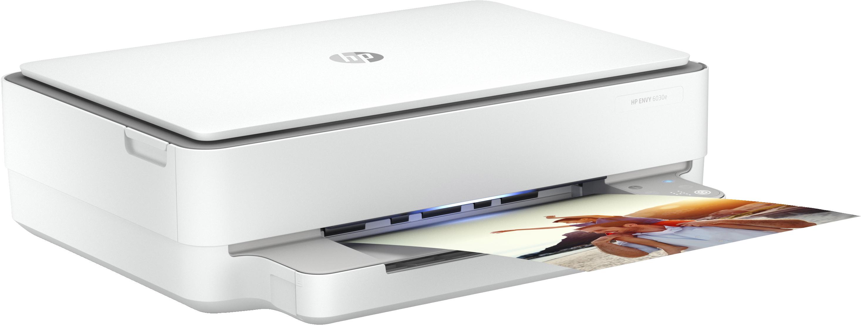 HP - Impressora Jato de Tinta HP ENVY 6030e Multifunções, Duplex Auto, Wireless - Instant Ink