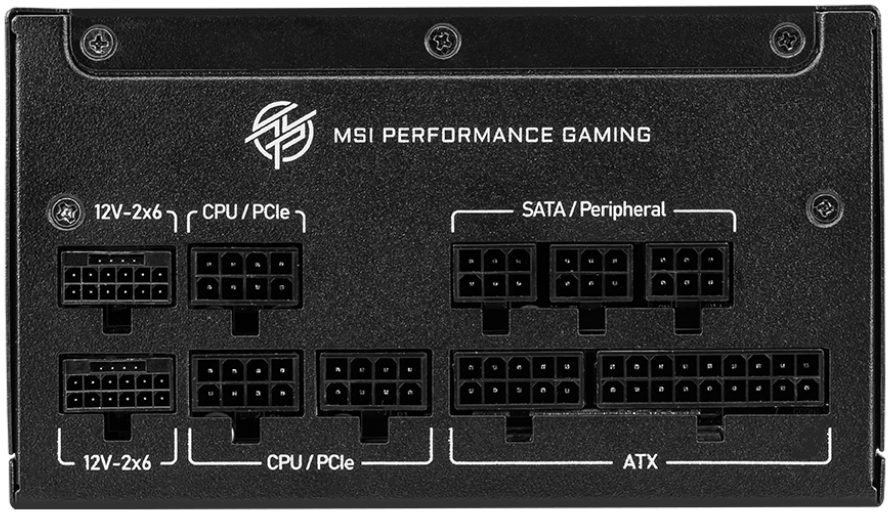 MSI - Fonte Modular MSI MPG A1250GS 1250W 80+ Gold PCIE 5.1