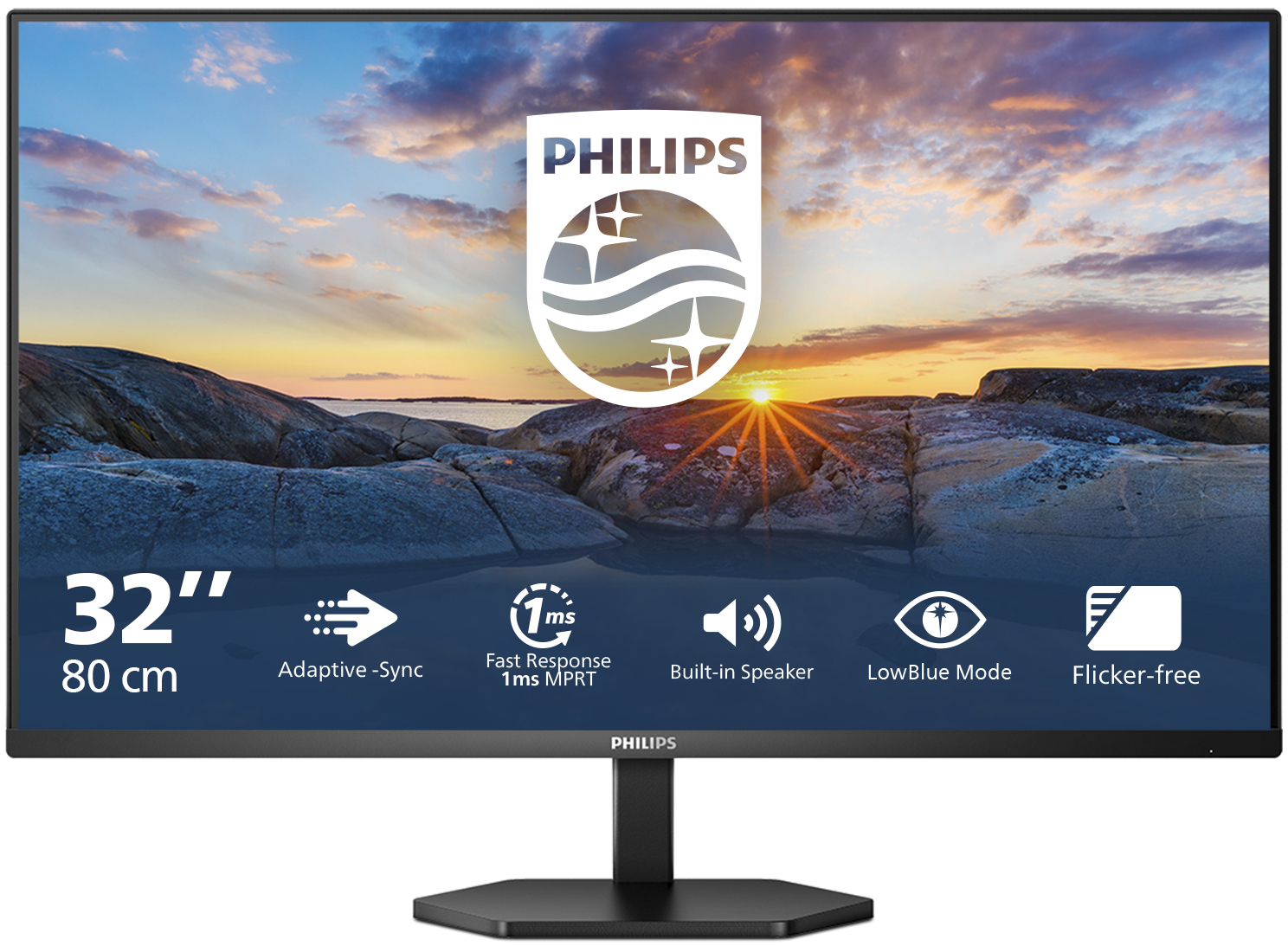 Philips - Monitor Philips Série 3000 31.5" 32E1N3100LA VA FHD 75Hz 1ms