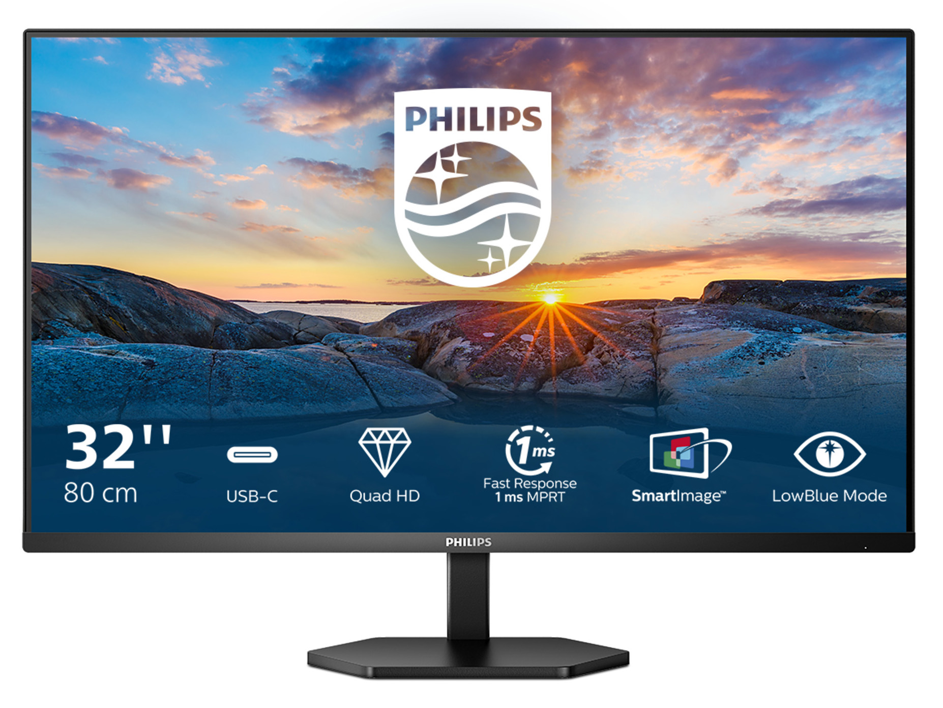 Monitor Philips 31.5" 32E1N3600LA VA QHD 75Hz USB-C