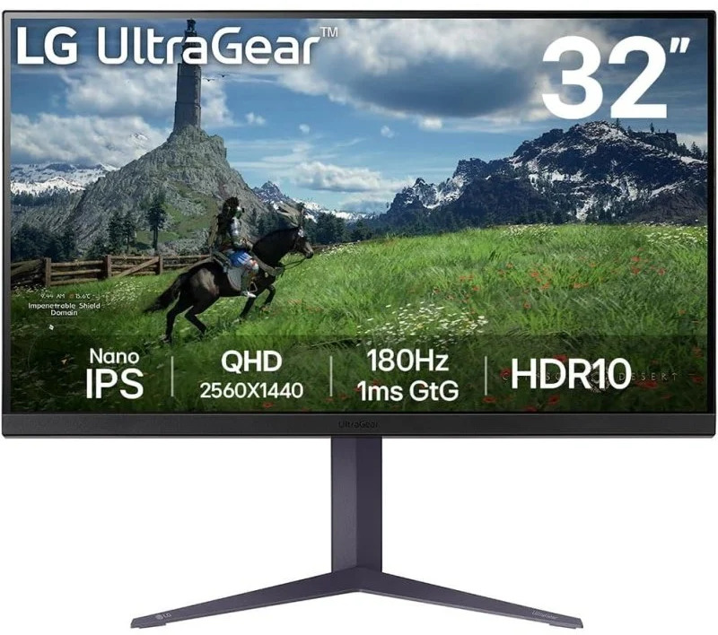 Picture of Picture of Monitor Gaming LG UltraGear 32" 32GS85Q Nano IPS QHD 180Hz 1ms FreeSync G-SYNC Comp