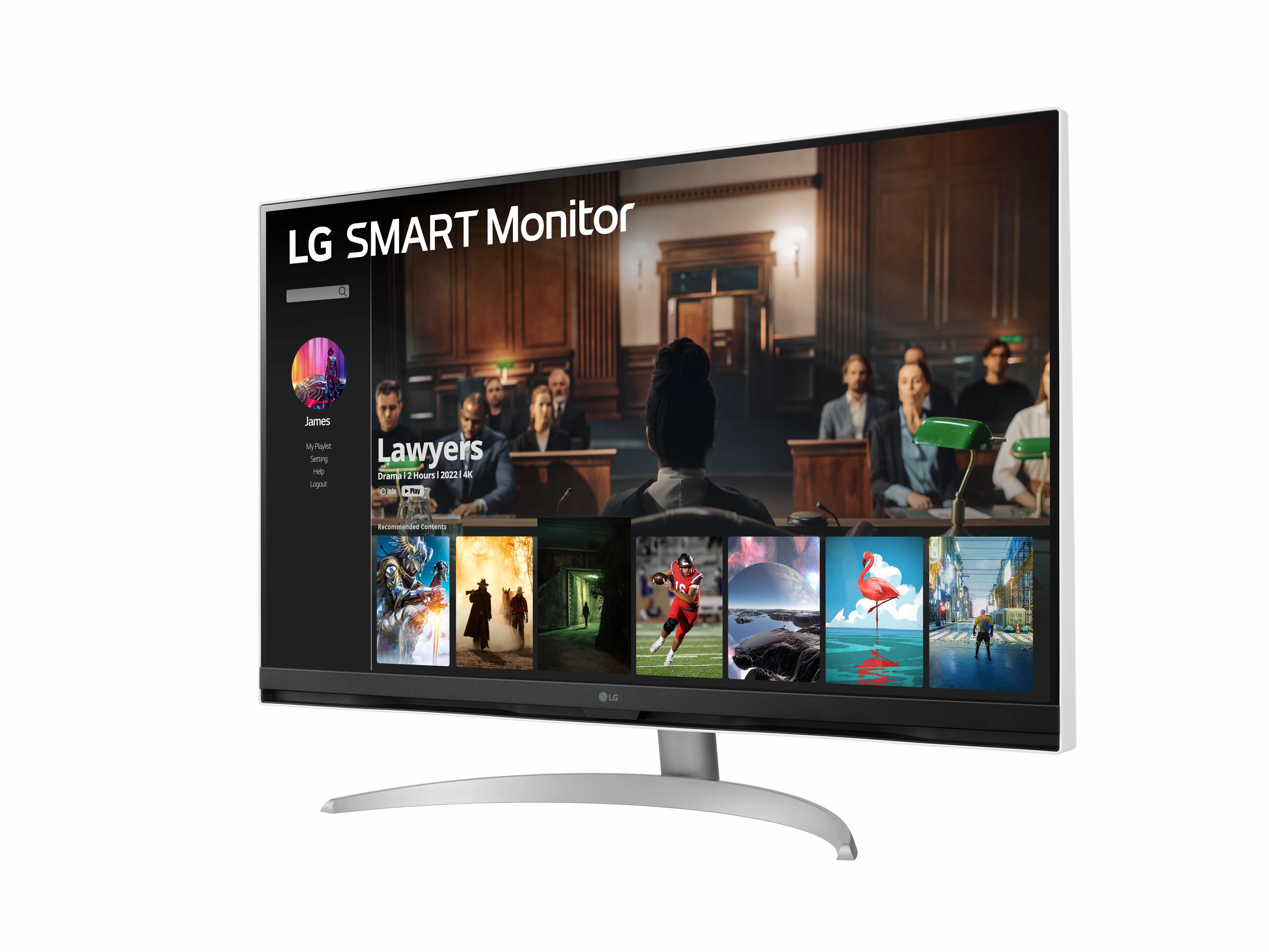 LG - Monitor LG 32" 32SQ700S-W IPS FHD Smart Monitor