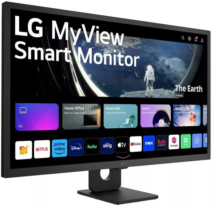 LG - Monitor Smart LG 31.5" 32SR50F-B IPS FHD 60Hz 8ms c/ webOS - Preto