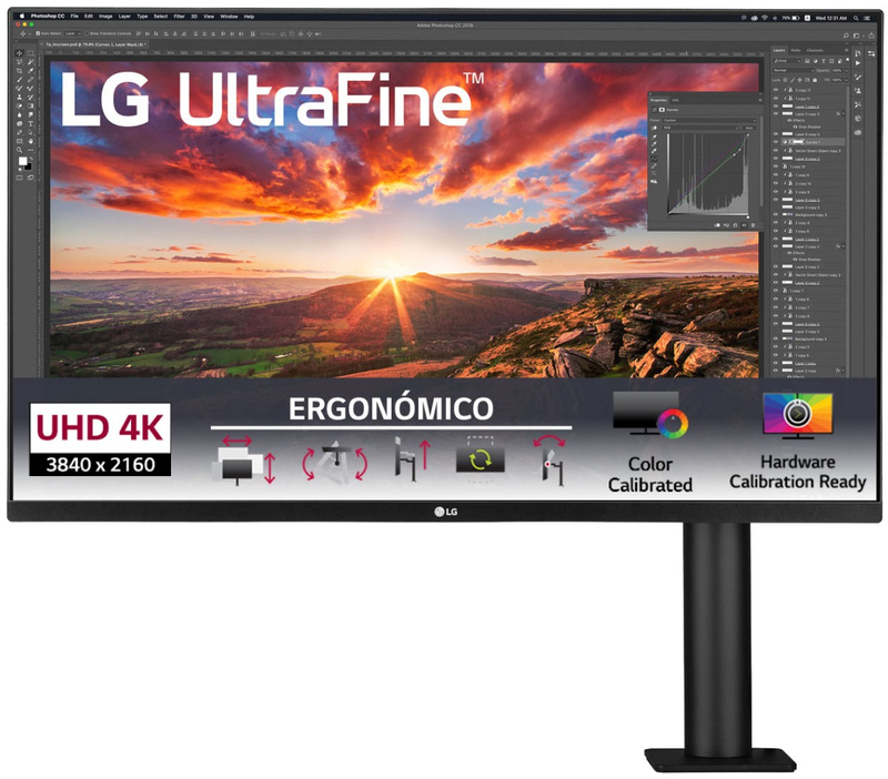 ** B Grade ** Monitor LG UltraFine ERGO 32" 32UN880-B IPS 4K 60Hz FreeSync HDR10
