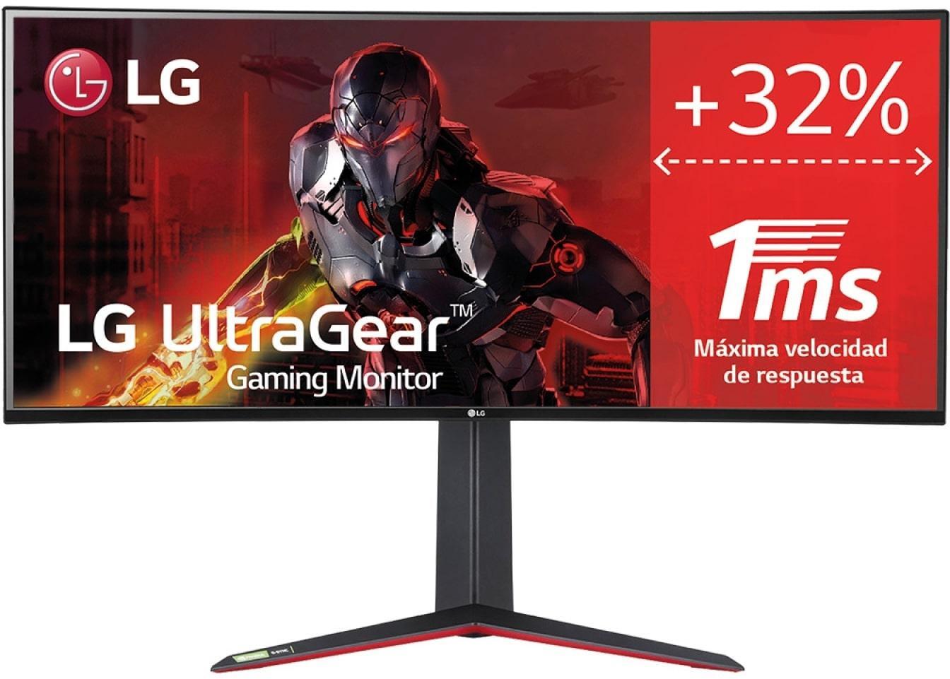 ** B Grade ** Monitor Curvo Gaming LG UltraGear 34" 34GN850P-B Nano IPS UWQHD 160Hz 1ms FreeSync Premium / G-SYNC Compatible