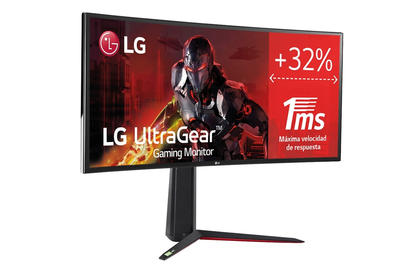 LG Ultrawide 34 1440p HDR 160 Hz Monitor curvo