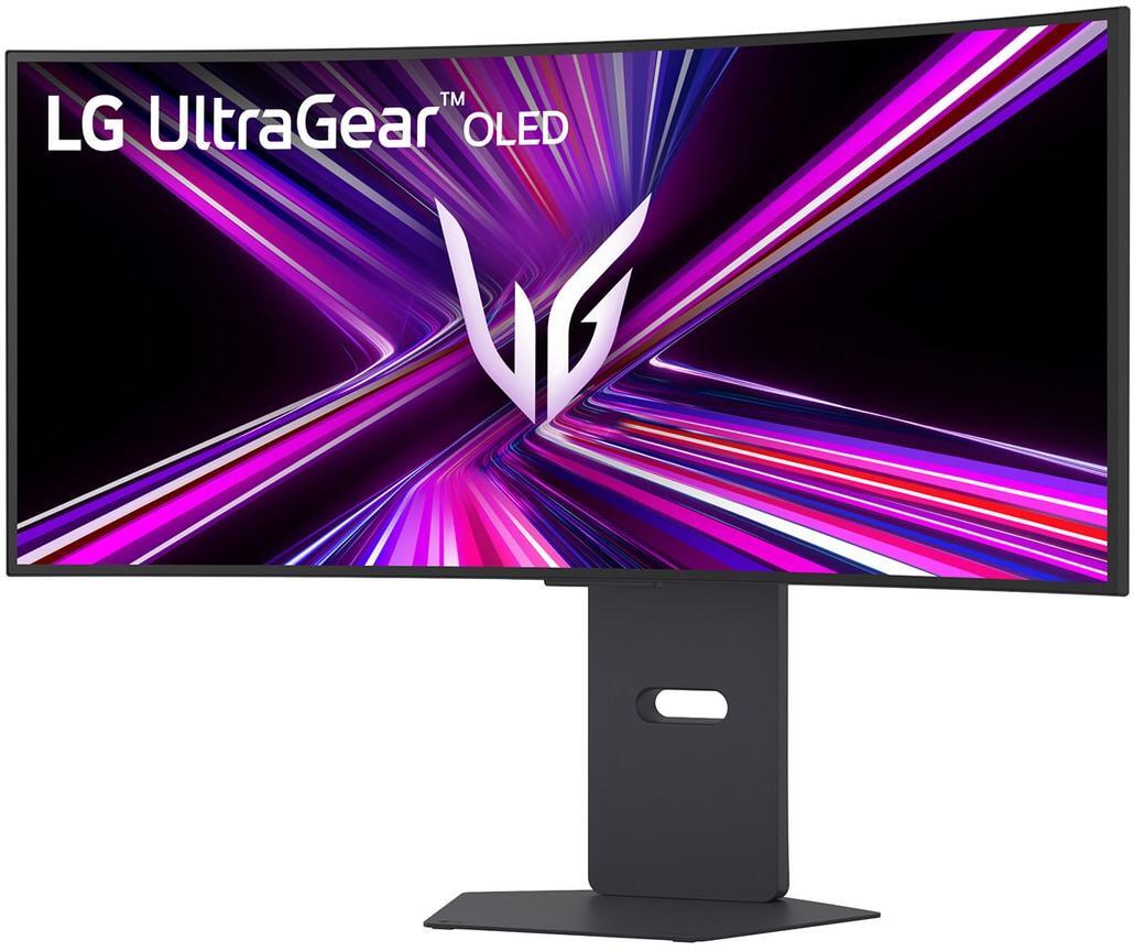 LG - Monitor Curvo Gaming LG UltrGear 34" 34GX900A OLED WQHD 240Hz 0.03ms G-Sync Compatible Smart webOS Preto