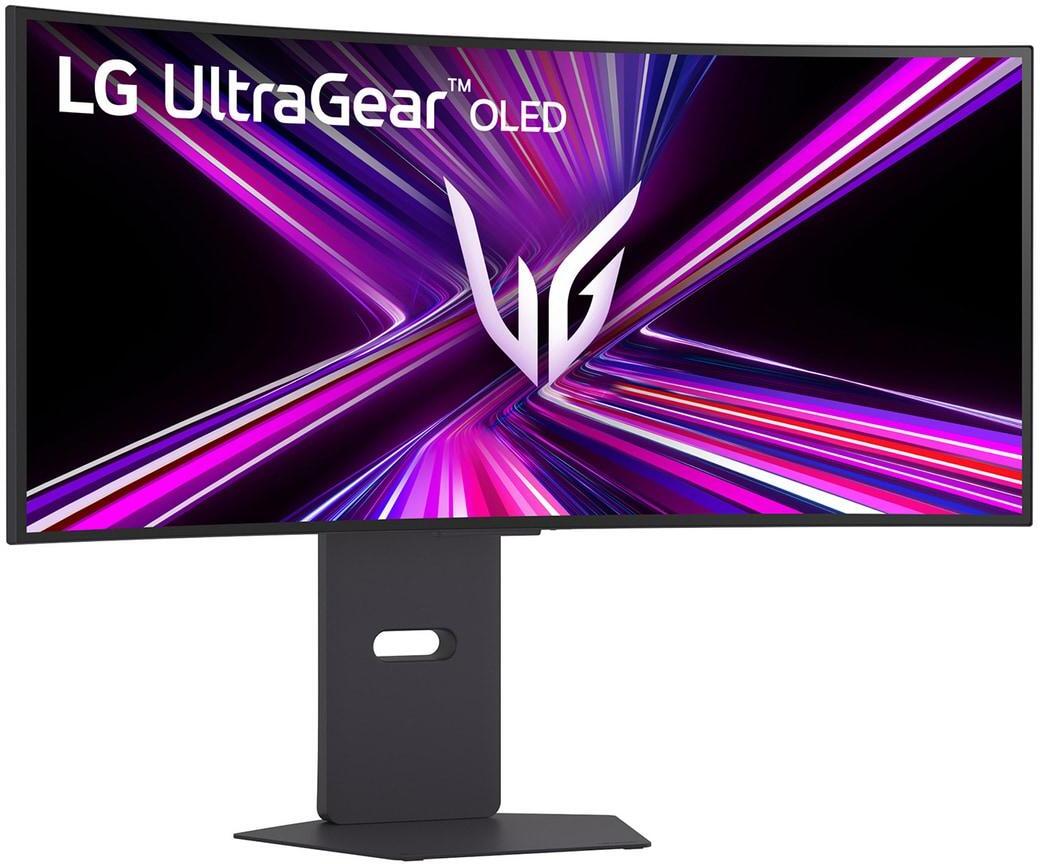 LG - Monitor Curvo Gaming LG UltrGear 34" 34GX900A OLED WQHD 240Hz 0.03ms G-Sync Compatible Smart webOS Preto