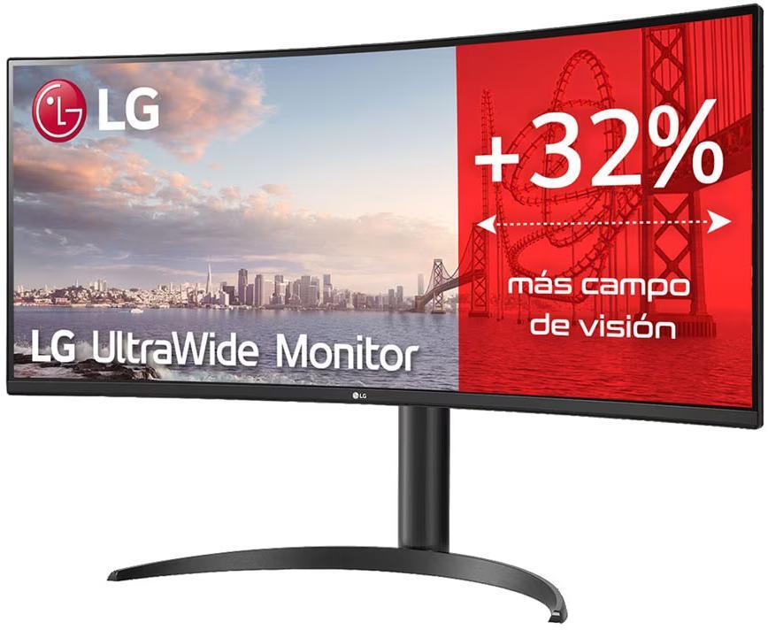 LG - Monitor Curvo LG UltraWide 34" 34WP75CP-B VA UWQHD 160Hz 1ms FreeSync Premium