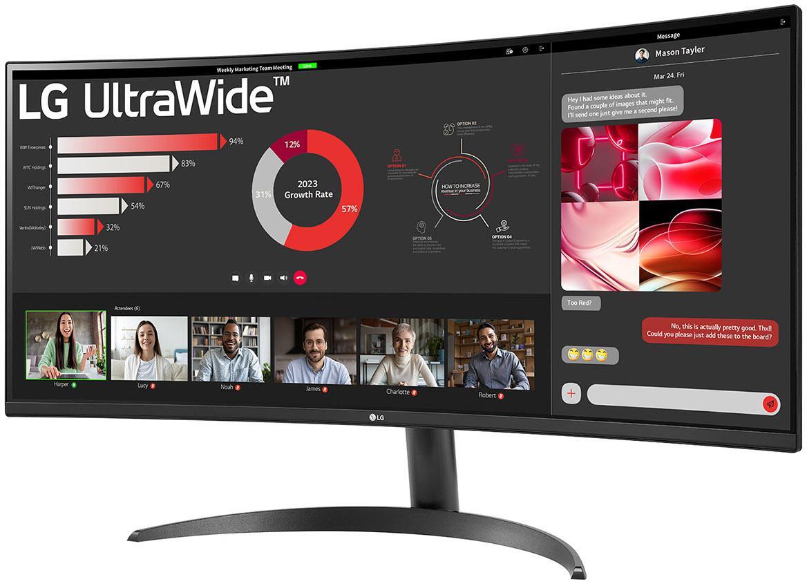 LG - ** B Grade ** Monitor Curvo LG UltraWide 34" 34WR50QK VA UWQHD 100Hz 5ms sRGB99%