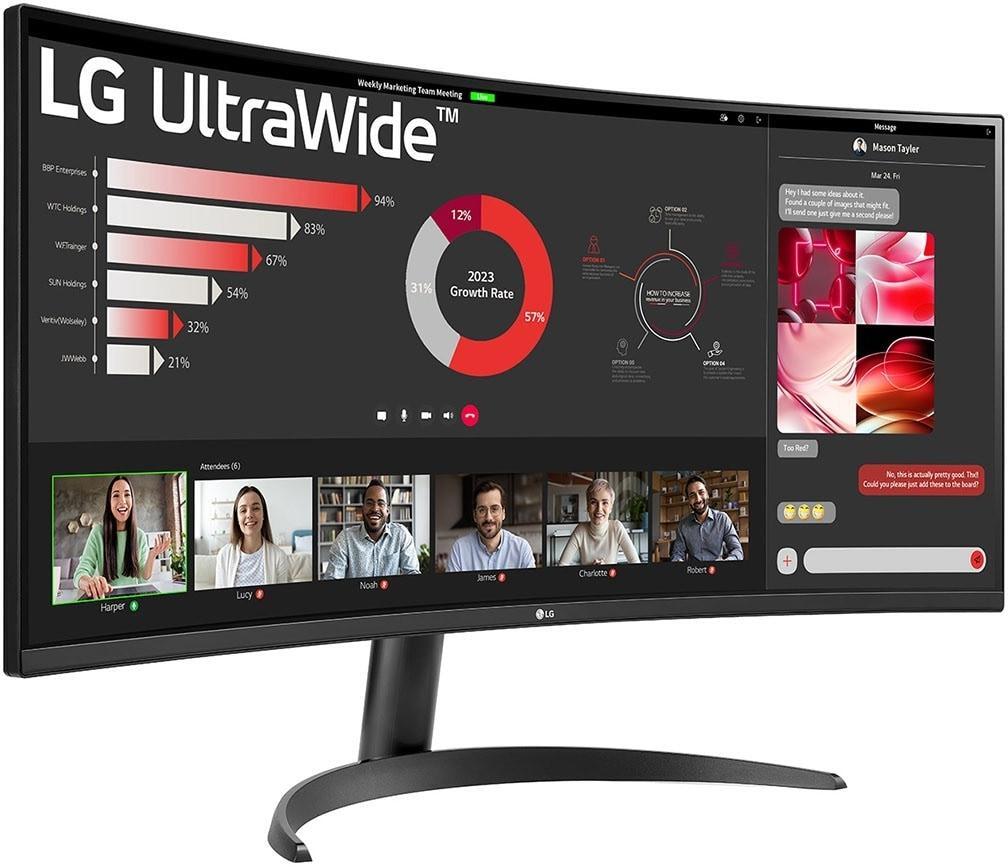 LG - ** B Grade ** Monitor Curvo LG UltraWide 34" 34WR50QK VA UWQHD 100Hz 5ms sRGB99%