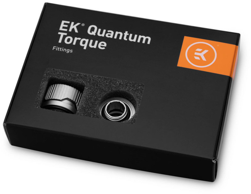 EKWB - Conector EKWB Quantum Torque HDC 14mm Titanium (Pack 6)