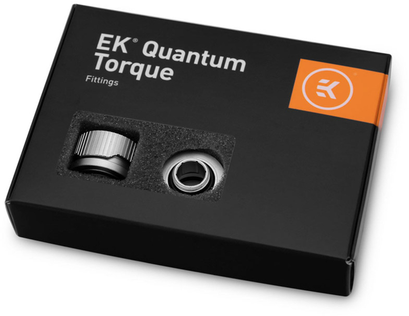 EKWB - Conector EKWB Quantum Torque HDC 16mm Titanium (Pack 6)