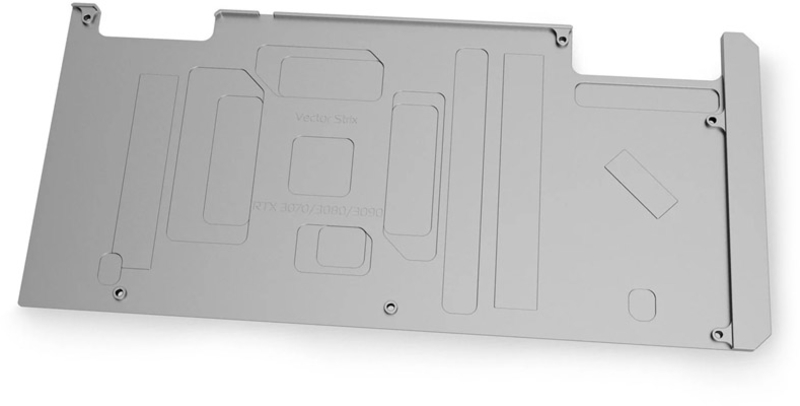 EKWB - Backplate VGA EKWB Quantum Vector STRIX RTX 3080/3090 Níquel
