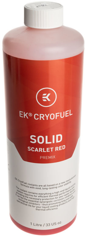 Líquido EKWB Solid Premix Scarlet Red 1000ml