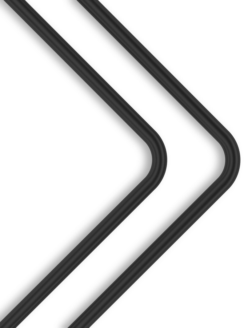 EKWB - Tubo Rígido EKWB Loop Metal Pré-Dobrado 90º 12mm 80cm Preto (Pack 2)
