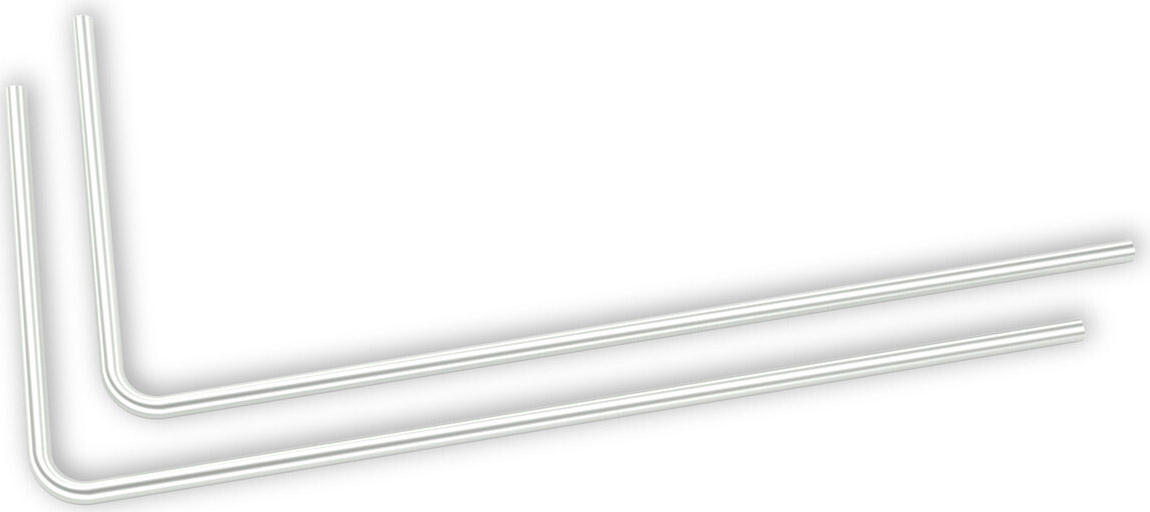 Tubo Rígido EKWB Loop Metal Pré-Dobrado 90º 12mm 80cm Titânio Acetinado (Pack 2)
