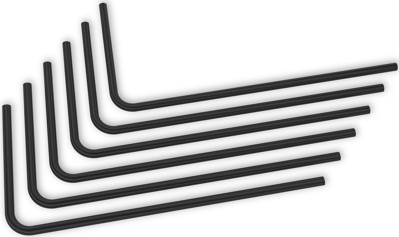 EKWB - Tubo Rígido EKWB Loop Metal Pré-Dobrado 90º 16mm 80cm Preto (Pack 2)