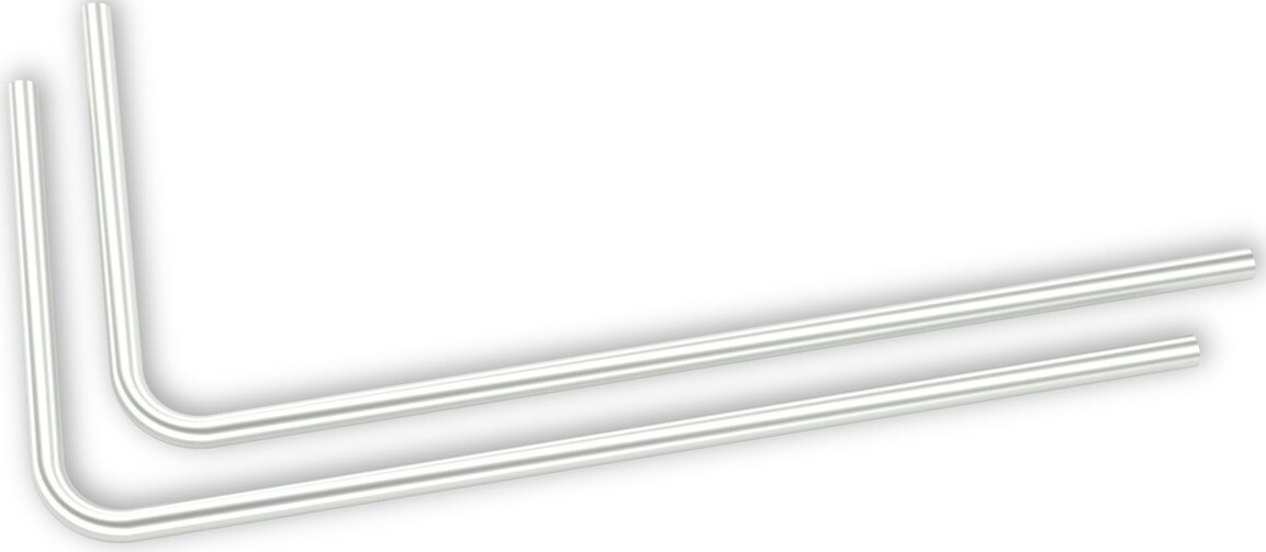 Tubo Rígido EKWB Loop Metal Pré-Dobrado 90º 16mm 80cm Titânio Acetinado (Pack 2)
