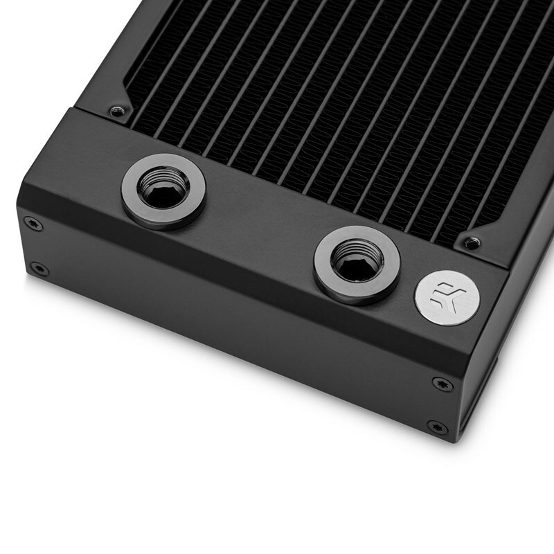 EKWB - Radiador Cobre EKWB Quantum Surface P360 2 x G1/4 44mm Black Edition