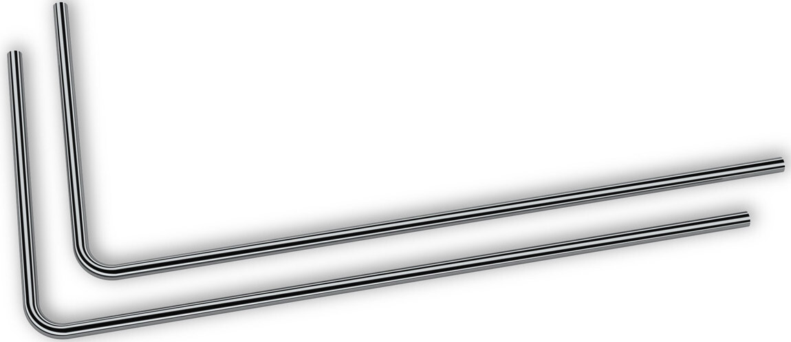 Tubo Rígido EKWB Loop Metal Pré-Dobrado 90º 12mm 80cm Níquel Preto (Pack 2)