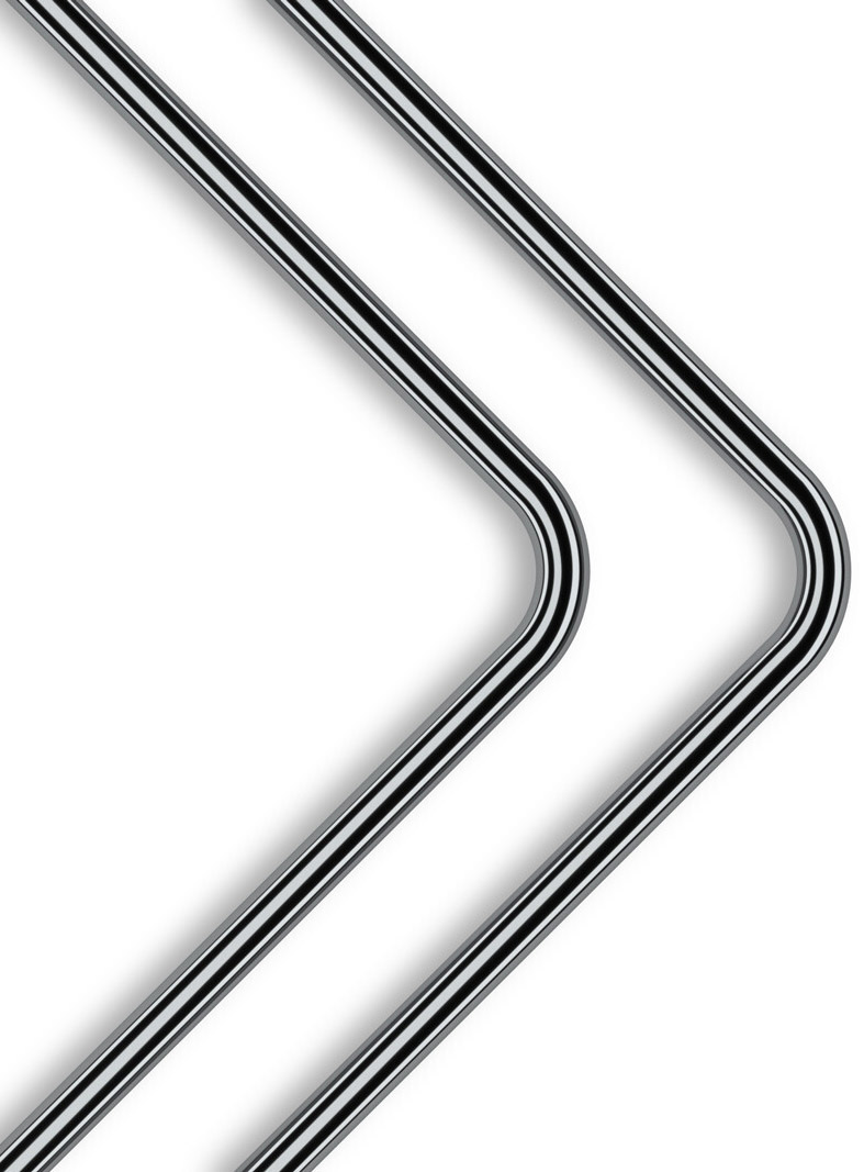 EKWB - Tubo Rígido EKWB Loop Metal Pré-Dobrado 90º 12mm 80cm Níquel Preto (Pack 2)