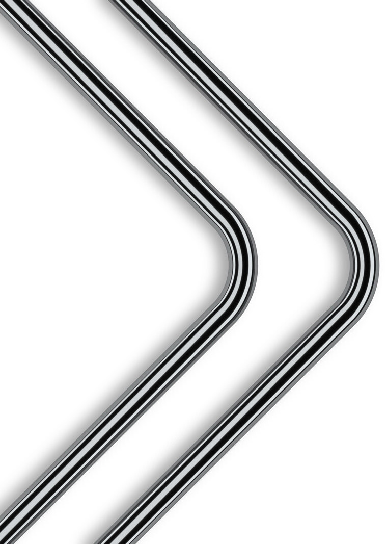 EKWB - Tubo Rígido EKWB Loop Metal Pré-Dobrado 90º 14mm 80cm Níquel Preto (Pack 2)