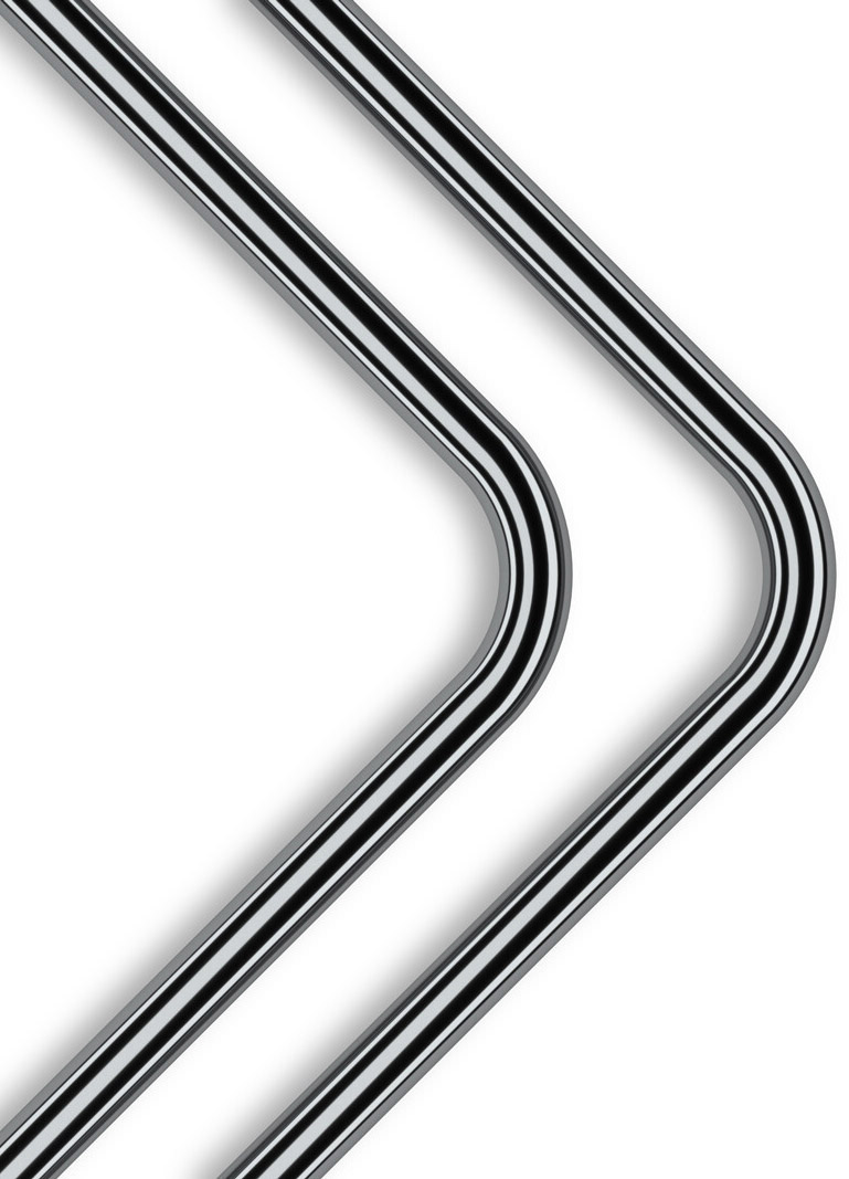 EKWB - Tubo Rígido EKWB Loop Metal Pré-Dobrado 90º 16mm 80cm Níquel Preto (Pack 2)